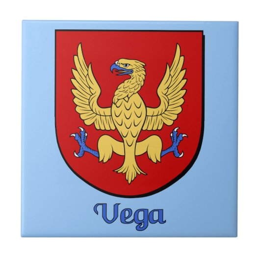 Vega Family Shield Decorative Tile Fliese (Vorderseite)
