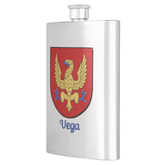 Vega Heraldic Shield Flachmann (Links)