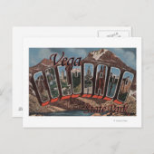 Vega Staat Park, Colorado - Große Briefmarkenszene Postkarte (Vorne/Hinten)