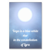 Vega Tischnummer (Rückseite)
