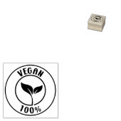 Vegan 100 %, kleine Unternehmen Gummistempel (Stempel)