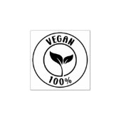 Vegan 100 %, kleine Unternehmen Gummistempel (Prägung)