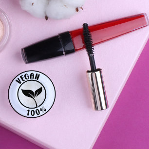 Vegan 100 %, kleine Unternehmen Gummistempel