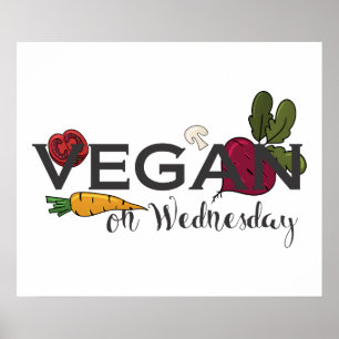 Vegan am Mittwoch Poster