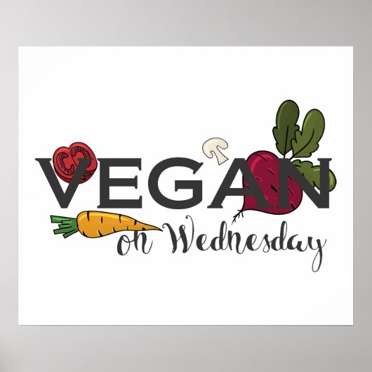 Vegan am Mittwoch Poster (Vorne)
