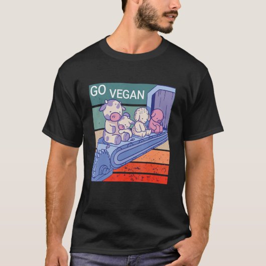 Vegan, arme Tiere T-Shirt (Vorderseite)