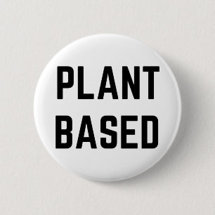 Vegan auf Pflanze Button