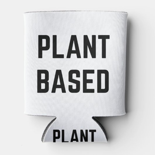 Vegan auf Pflanze Dosenkühler (Vorderseite)