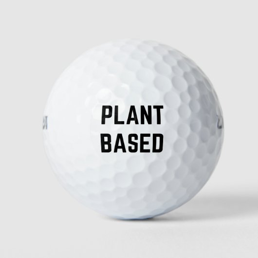 Vegan auf Pflanze Golfball (Vorderseite)