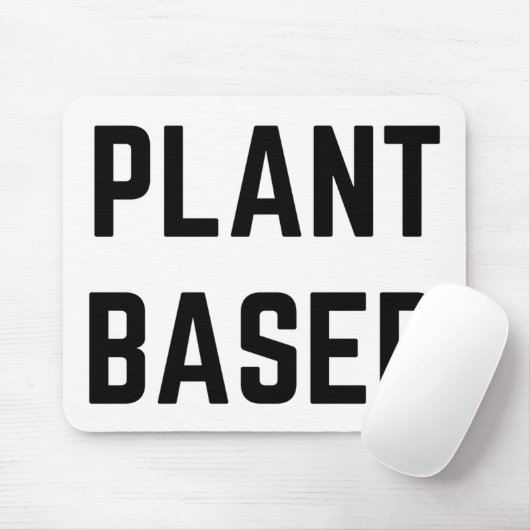 Vegan auf Pflanze Mousepad (Mit Mouse)
