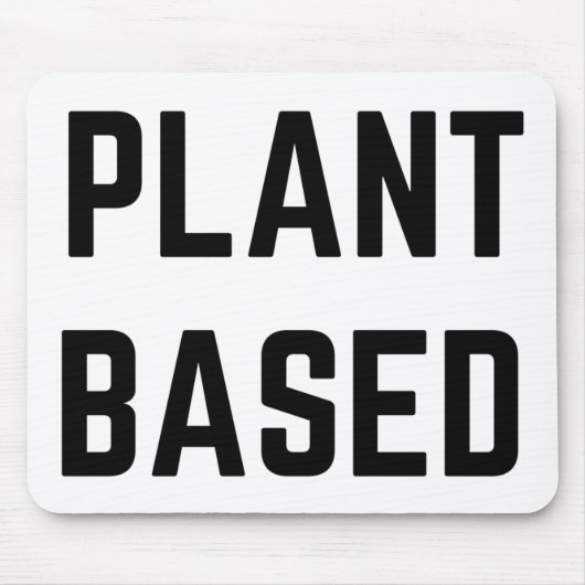 Vegan auf Pflanze Mousepad (Vorne)