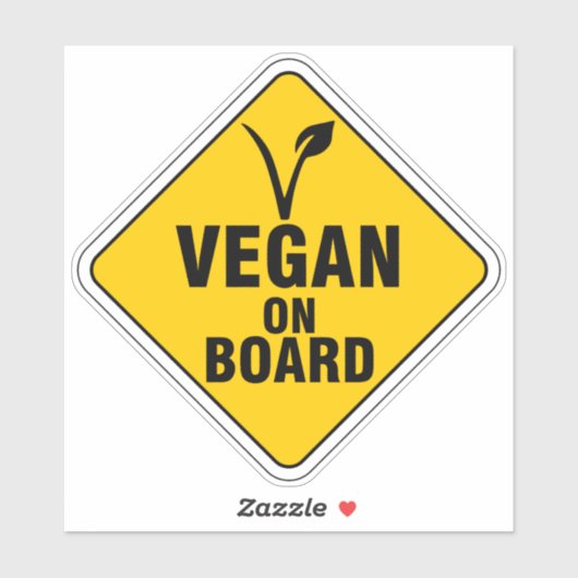 Vegan Aufkleber (Blatt)