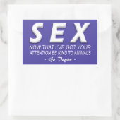 Vegan | Aufkleber für Aktivismus | Rett der Tiere (Tasche)