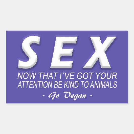 Vegan | Aufkleber für Aktivismus | Rett der Tiere (Vorderseite)