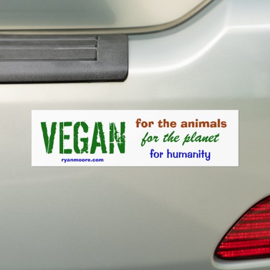 VEGAN AUTOAUFKLEBER (Auf Auto)