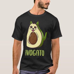 Vegan Avocado Ca Cat Vater Mama Avogato Cinco De M T-Shirt