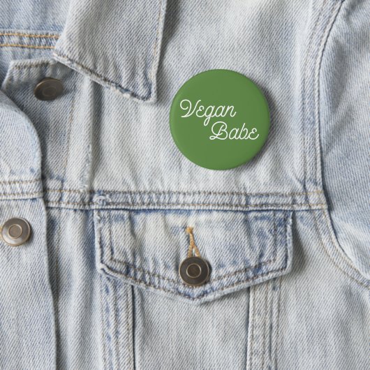 Vegan Babe Button (Beispiel)