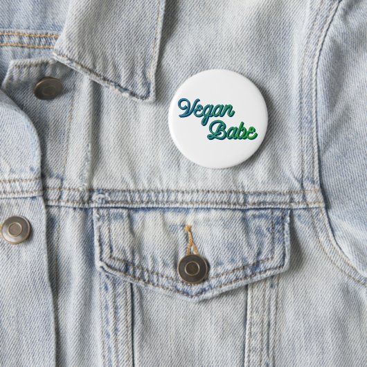 Vegan Babe Button (Beispiel)