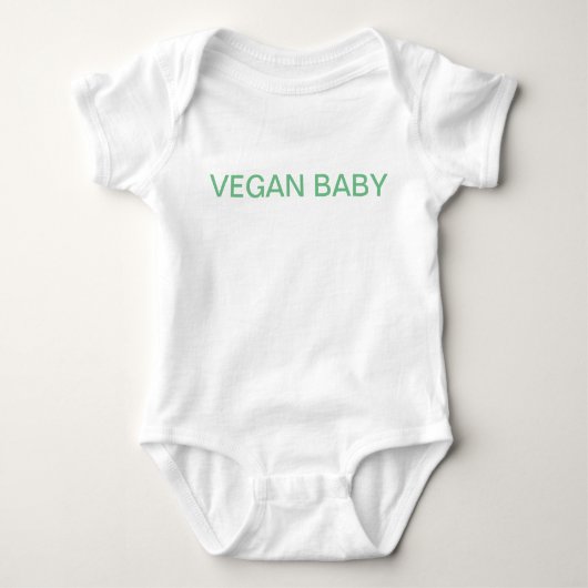 Vegan baby baby strampler (Vorderseite)