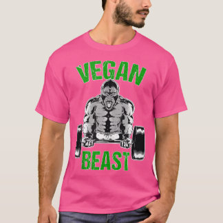 Vegan Bestie Vegan Workout Fitness Vegan Gym Goril T-Shirt