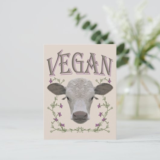 VEGAN - C05 POSTKARTE (Stehend Vorderseite)
