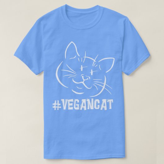 Vegan Cat Hashtag VeganCat VeganCat T-Shirt (Design vorne)