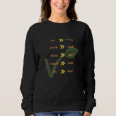 Vegan Chart Substitute Plant based Diet VAF Vegeta Sweatshirt (Vorderseite)