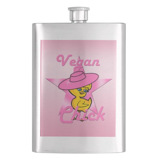 Vegan Chick #8 Flachmann (Vorderseite)