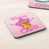 Vegan Chick #8 Getränkeuntersetzer (Linke Seite)