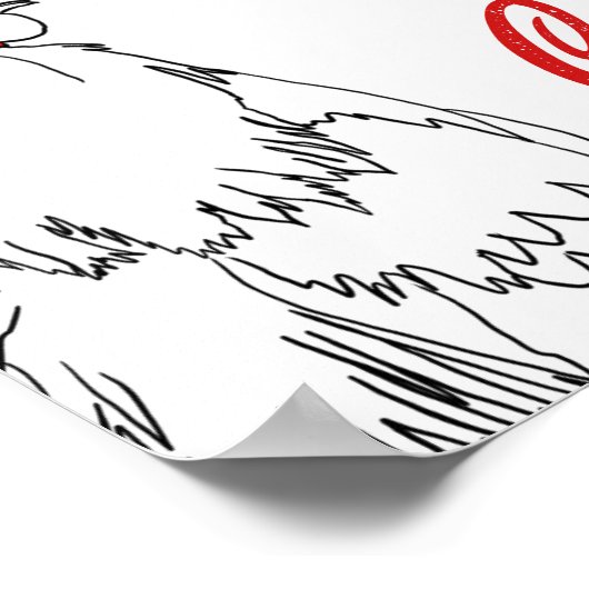 Vegan chicken W rap funny music Quote Rooster Poster (Ecke)