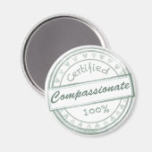 Vegan Compassionate Refrigerator Magnet (Vorderseite/Rückseite)