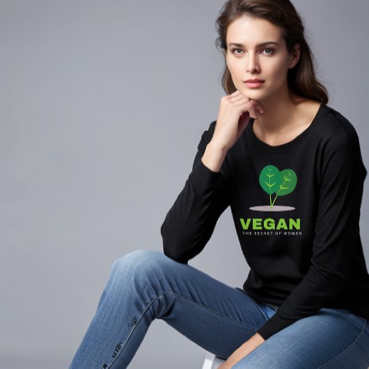 Vegan: Das Geheimnis des weiblichen T - Shirt
