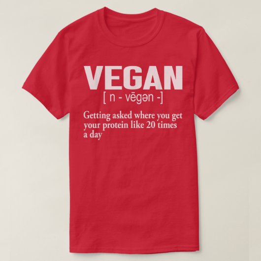 Vegan Definition Funny Vegan Men Women Vegeta T-Shirt (Design vorne)