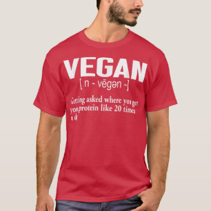 Vegan Definition Funny Vegan Men Women Vegeta T-Shirt