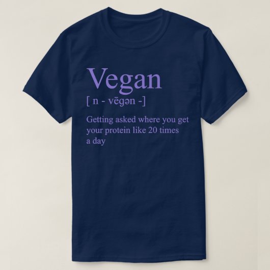 Vegan Definition Getting Asked Where You Get Your T-Shirt (Design vorne)