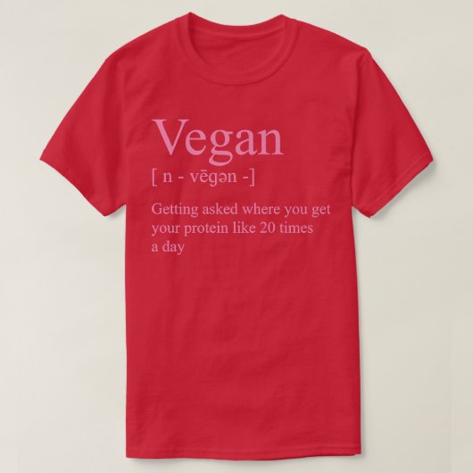 Vegan Definition Getting Asked Where You Get Your T-Shirt (Design vorne)