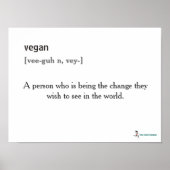 Vegan-Definition-Poster Poster (Vorne)