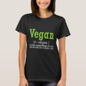 Vegan Definition T-Shirt (Vorderseite)