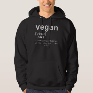 Vegan Definition Vegan Vegetarische Veggie Veganis Hoodie