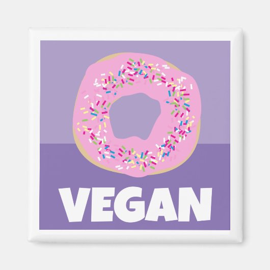 Vegan Donut Magnet (Vorne)