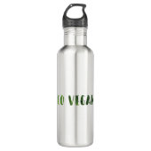 Vegan Edelstahlflasche (Vorderseite)