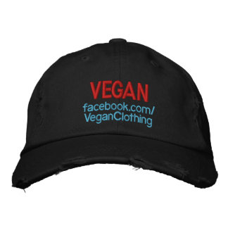 VEGAN erschüttert Bestickte Baseballkappe