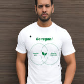 Vegan: Erstellen Sie eine Anweisung mit diesem fet T-Shirt