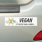 Vegan - es ist besser als eine Kreuzung Autoaufkleber (Auf Auto)