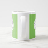 Vegan essen auf Pflanze Mehr Pflanze umweltschonen Jumbo-Tasse (Rückseite)