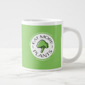 Vegan essen auf Pflanze Mehr Pflanze umweltschonen Jumbo-Tasse (Rechts)