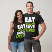 Vegan essen Leben retten T-Shirt (Unisex)