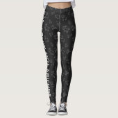 Vegan Essen Obst nicht Freunde Schwarze Cartoon Ti Leggings (Vorderseite)