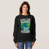 Vegan essen sweatshirt (Vorne ganz)