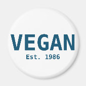 Vegan, Est. Magnet (Vorne)